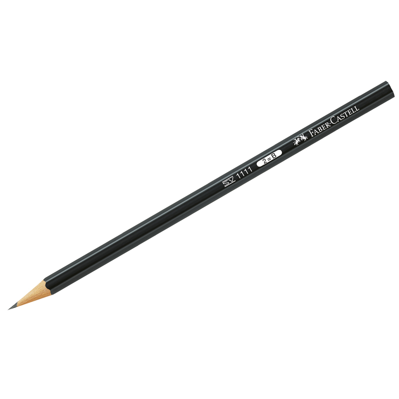 

Карандаш ч/г Faber-Castell "1111" 2B, заточен., (12шт.)