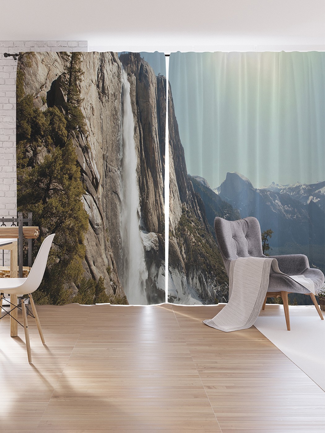 

Шторы под лён JoyArty "Великие горы", серия Oxford DeLux, 340х265 см, Великие горы