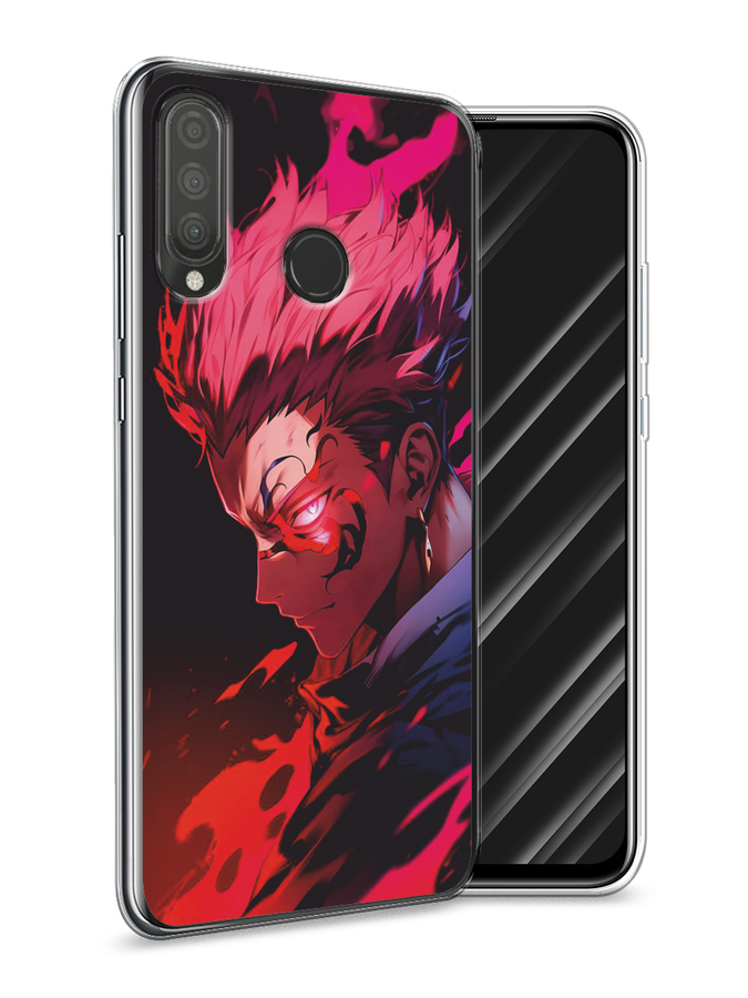 

Чехол Awog на Huawei P30 Lite/Honor 20S/20 Lite 2020 "Взгляд Сукуны", Розовый;красный;черный, 67950-1