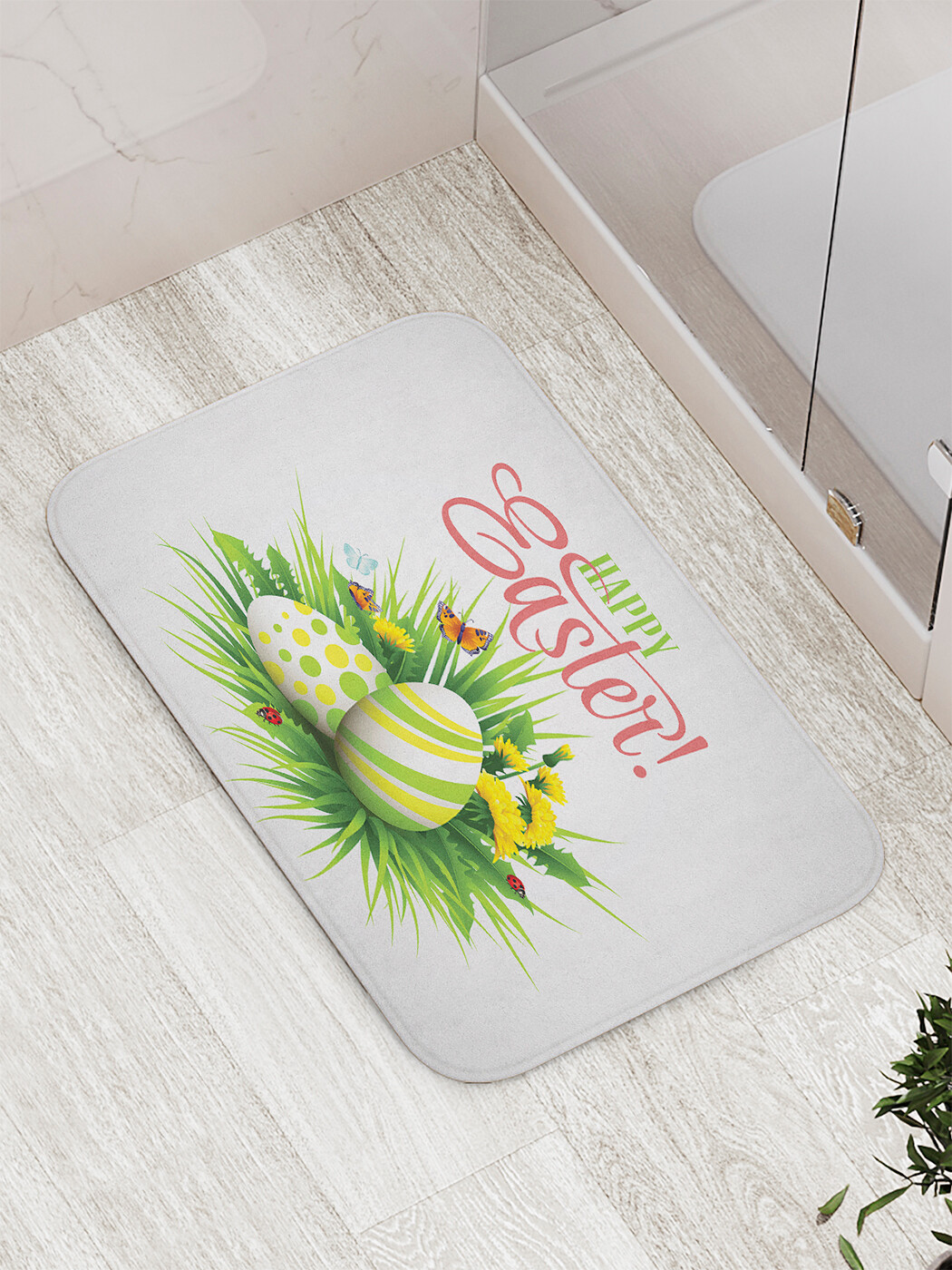 

Коврик противоскользящий для ванной, сауны, бассейна, 77х52 см bath_60240 JoyArty