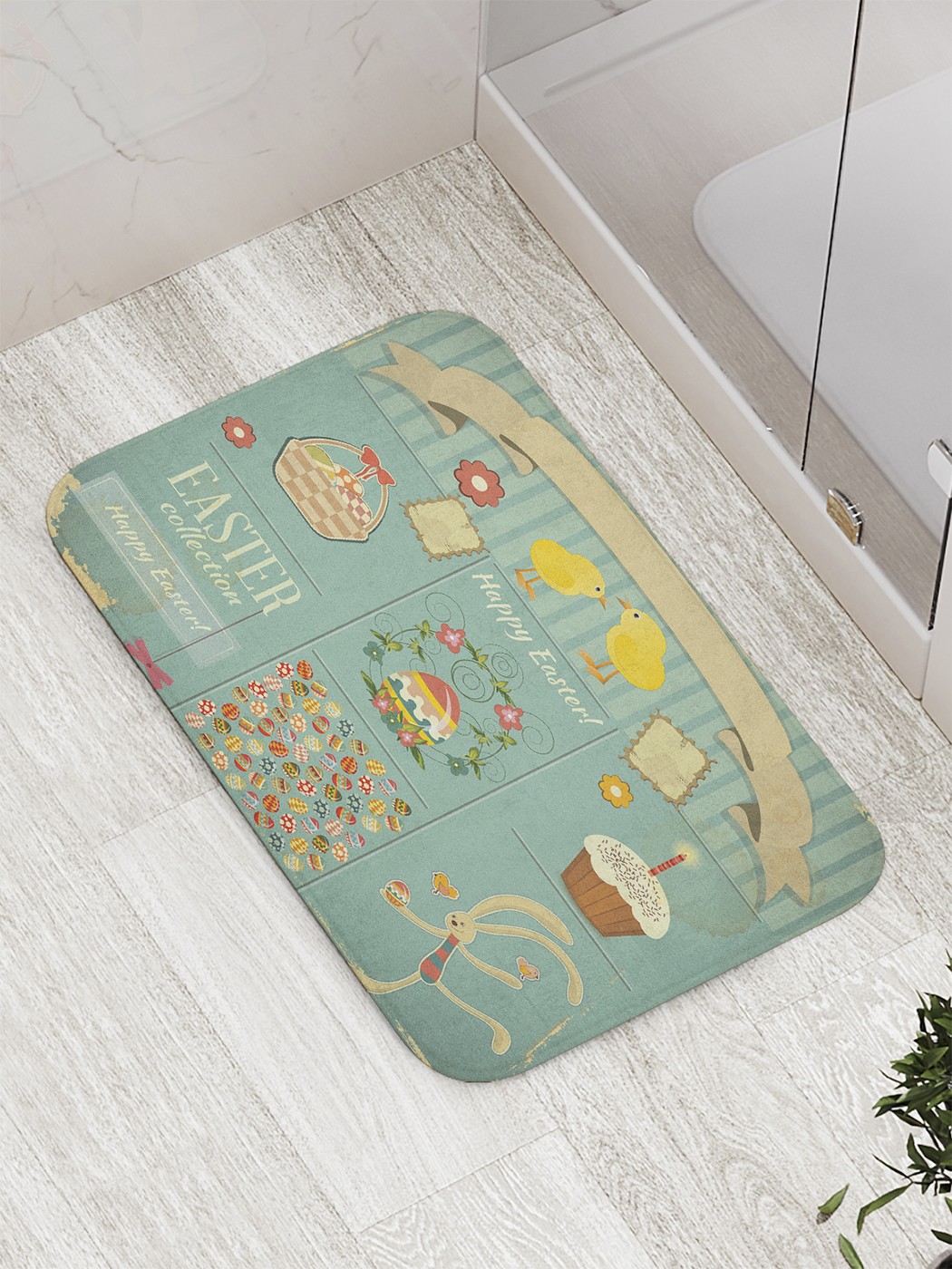 

Коврик противоскользящий для ванной, сауны, бассейна, 77х52 см bath_60238 JoyArty
