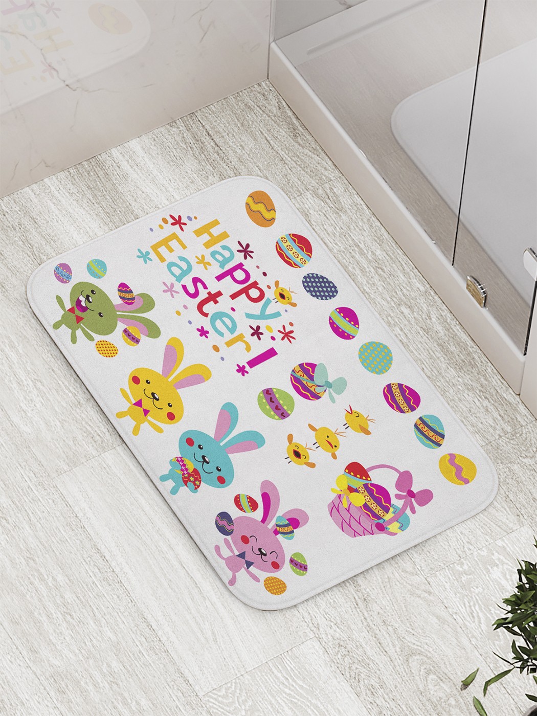 

Коврик противоскользящий для ванной, сауны, бассейна, 77х52 см bath_60237 JoyArty