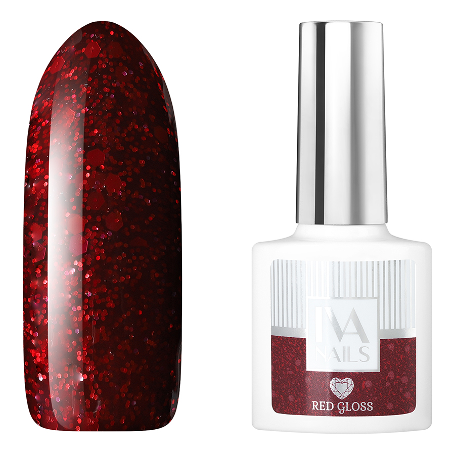 фото Гель-лак iva nails red gloss №5