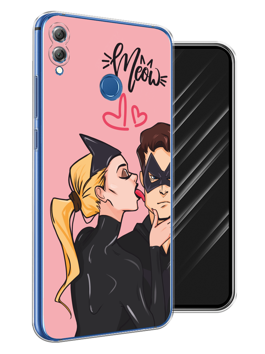 

Чехол Awog на Honor 8X "Kiss of Cat Woman", Розовый;черный;бежевый, 66750-1