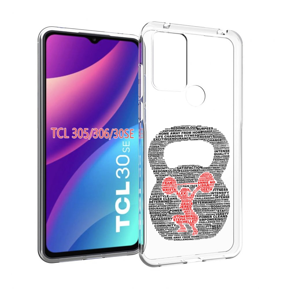

Чехол MyPads бодибилдинг гиря из слов для TCL 30SE/305/306/30E, Tocco