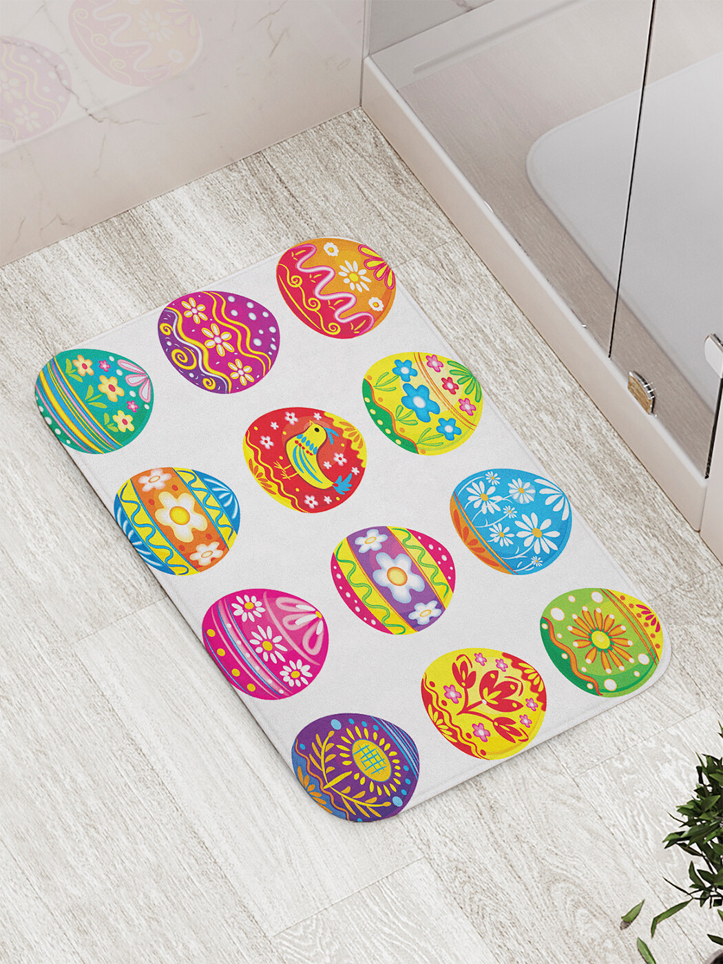 

Коврик противоскользящий для ванной, сауны, бассейна, 77х52 см bath_60233 JoyArty