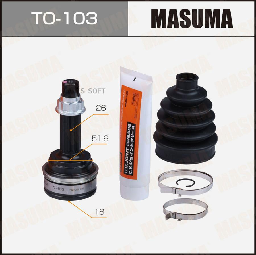 

ШРУС MASUMA 18х51,9х26 (1/6)