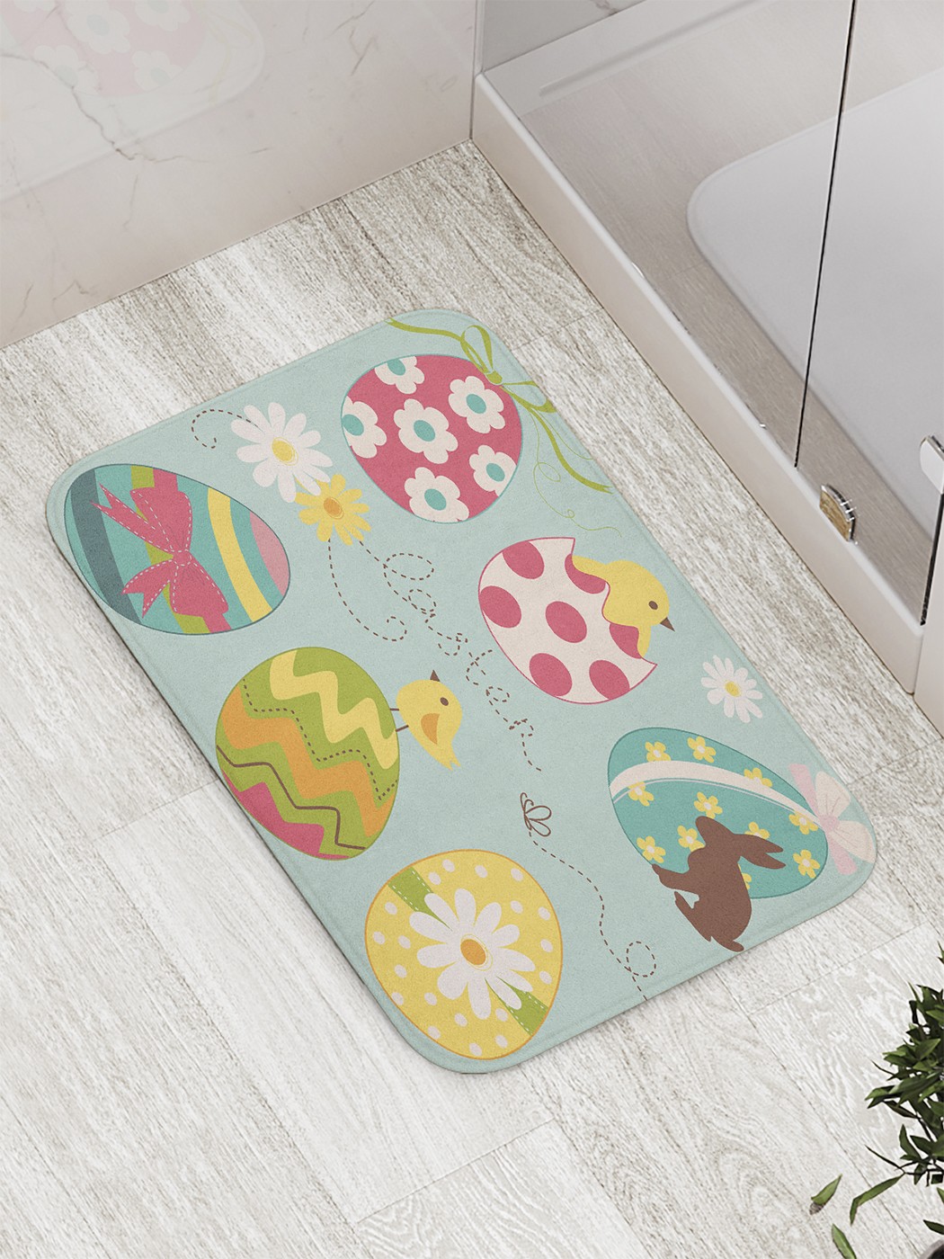 

Коврик противоскользящий для ванной, сауны, бассейна, 77х52 см bath_60225 JoyArty