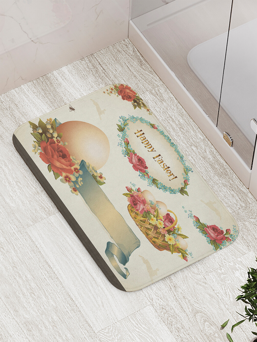 

Коврик противоскользящий для ванной, сауны, бассейна, 77х52 см bath_60223 JoyArty