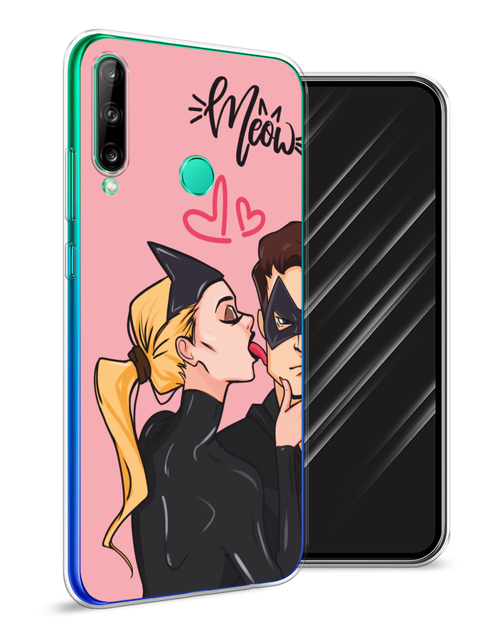 

Чехол Awog на Honor 9C/Huawei P40 Lite E/Y7p "Kiss of Cat Woman", Розовый;черный;бежевый, 612450-1