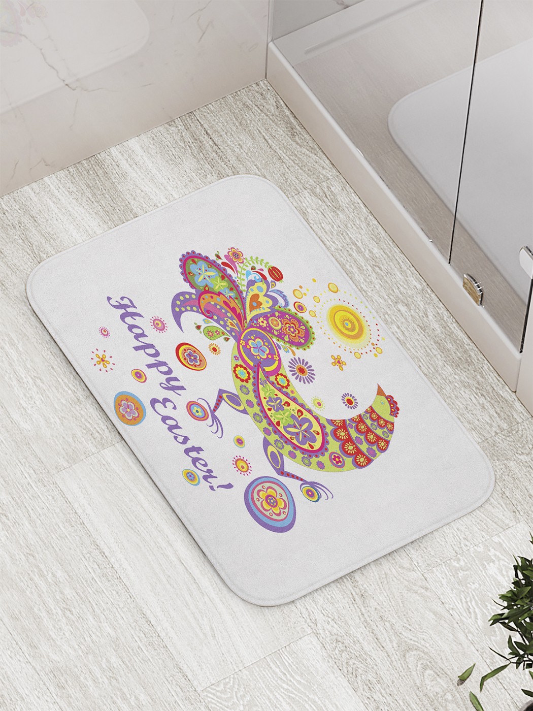 

Коврик противоскользящий для ванной, сауны, бассейна, 77х52 см bath_60220 JoyArty