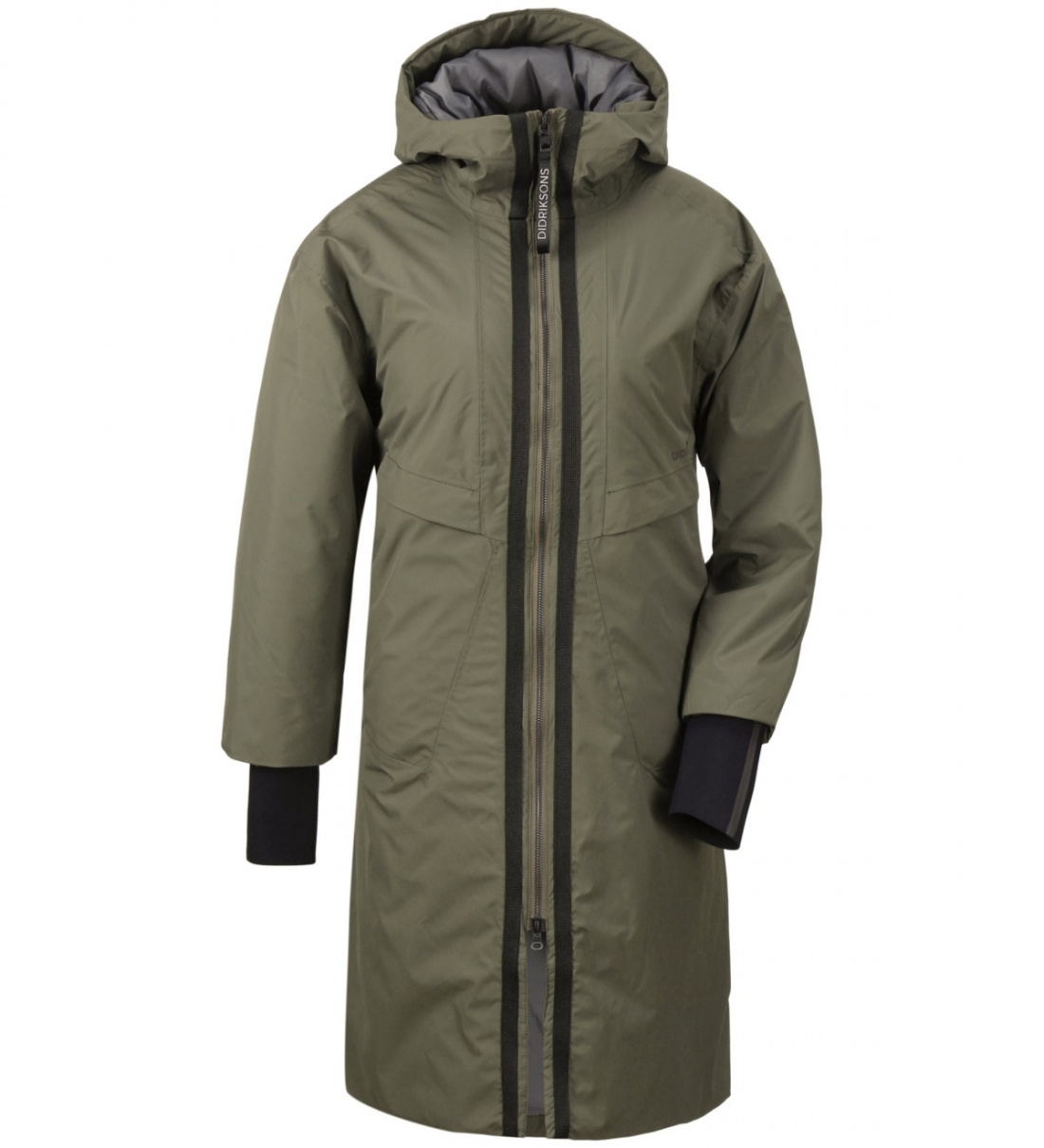 

Утепленное пальто женское Didriksons 503168 зеленое 38 EU, 503168