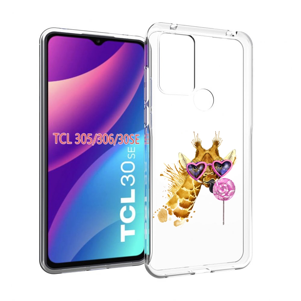 

Чехол MyPads акварельный жираф для TCL 30SE/305/306/30E, Tocco