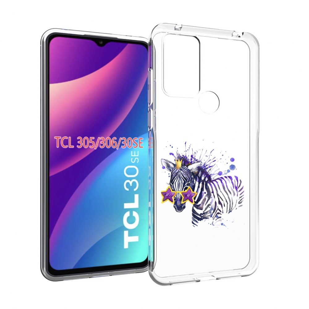 

Чехол MyPads акварельная зебра для TCL 30SE/305/306/30E, Tocco