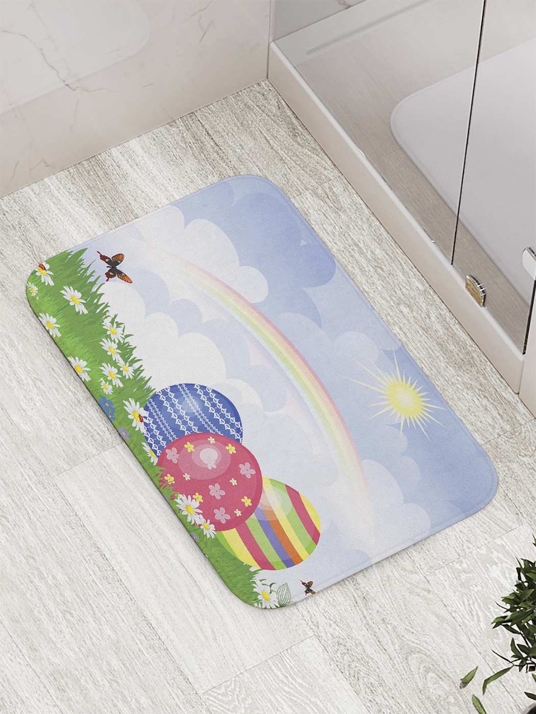 

Коврик противоскользящий для ванной, сауны, бассейна, 77х52 см bath_60212 JoyArty