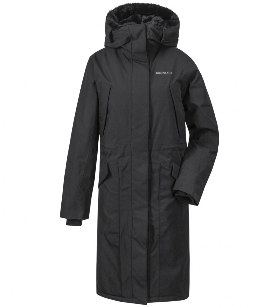 

Утепленное пальто женское Didriksons 503149 черное 38 EU, 503149