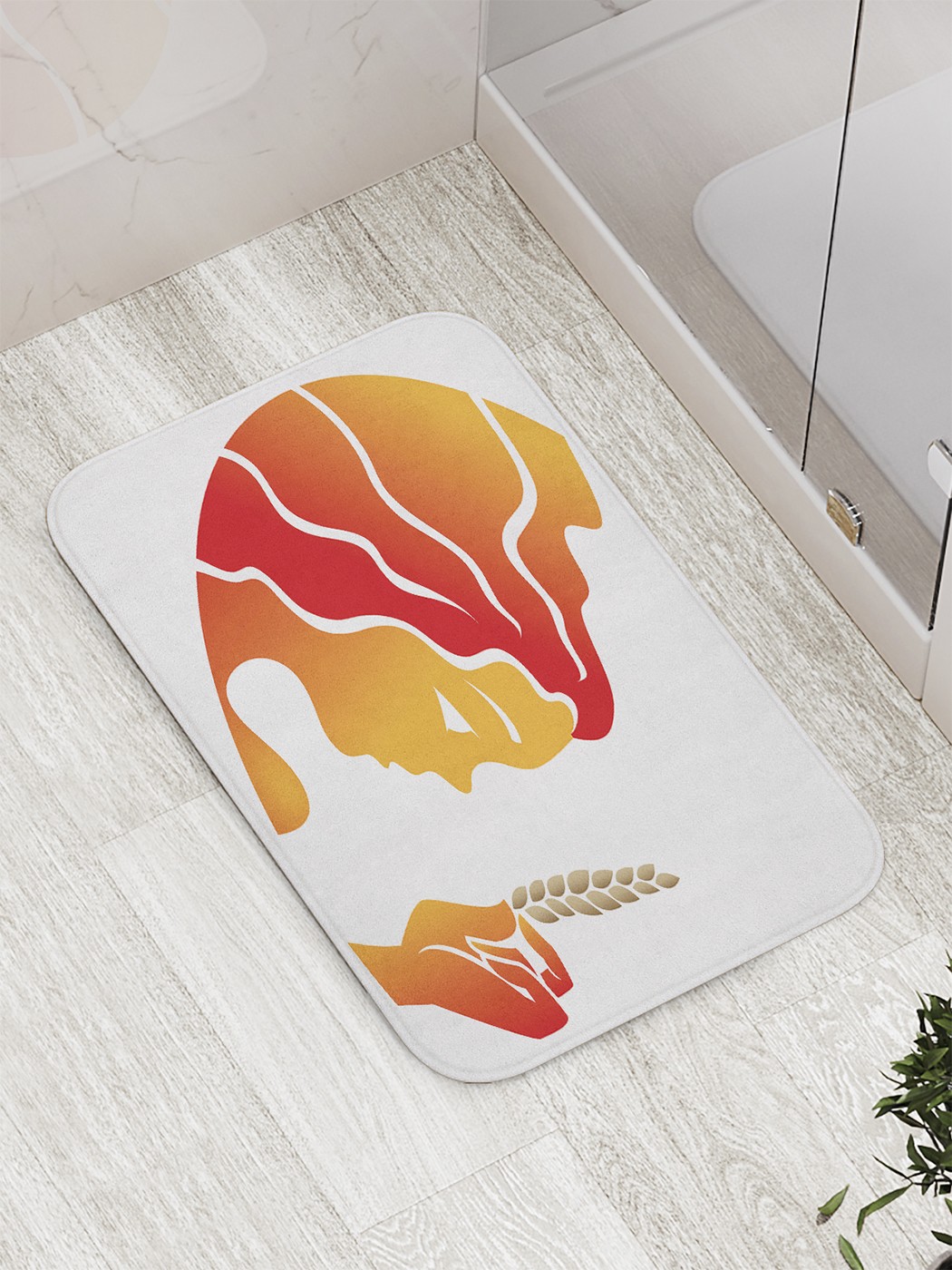 

Коврик противоскользящий для ванной, сауны, бассейна, 77х52 см bath_60207 JoyArty