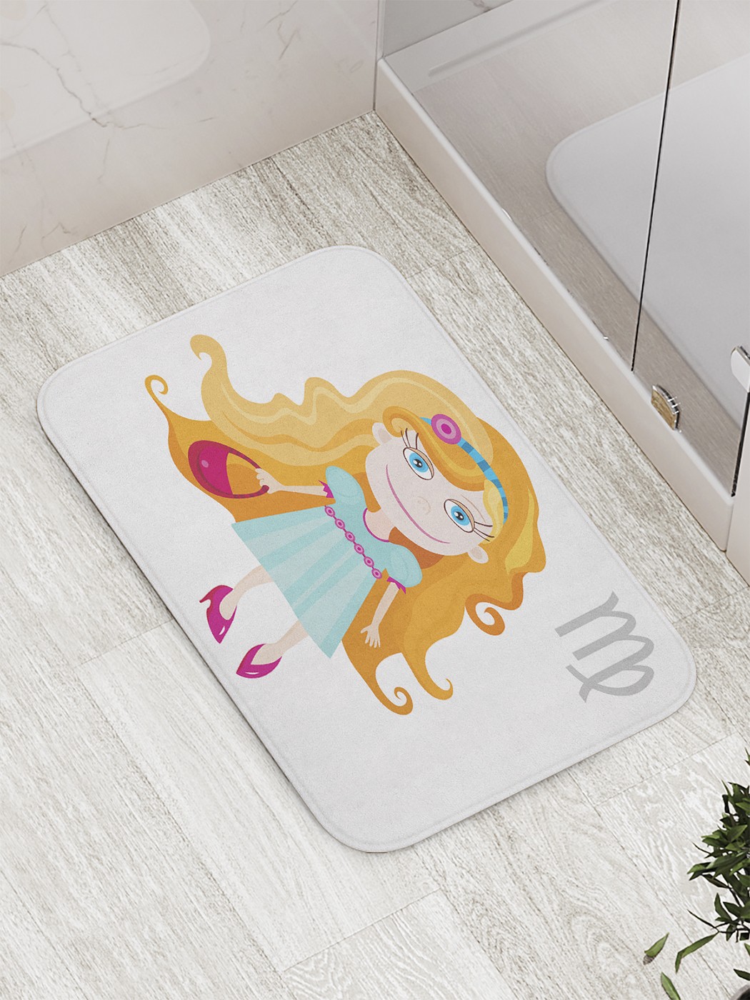

Коврик противоскользящий для ванной, сауны, бассейна, 77х52 см bath_60206 JoyArty