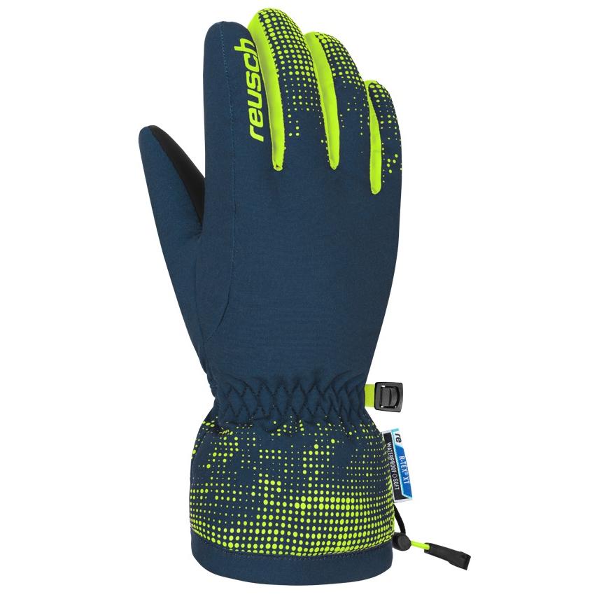 фото Перчатки горные reusch 2019-20 xaver r-tex xt junior dress blue/neon yellow, р. 18