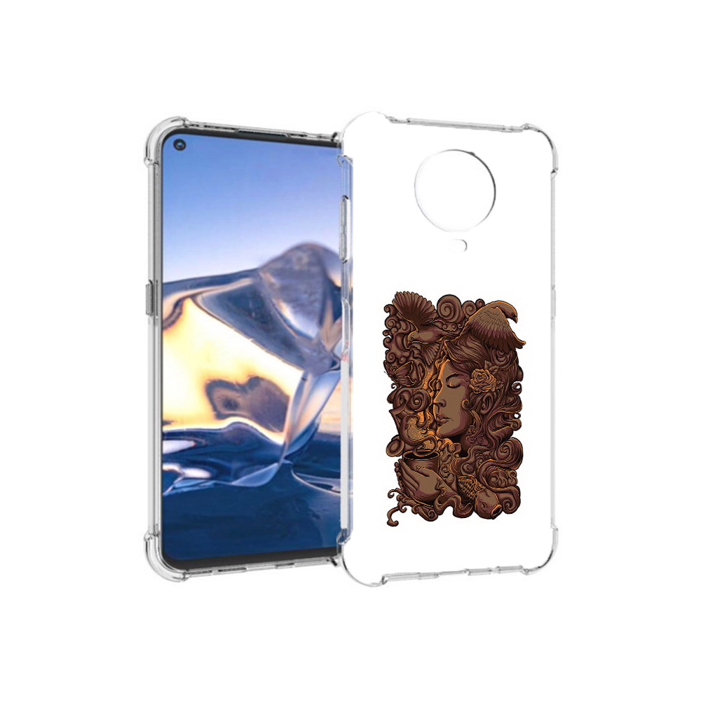 

Чехол MyPads Tocco для Nokia G10 девушка с длинными волосами абстракция (PT171673.98.312), Tocco