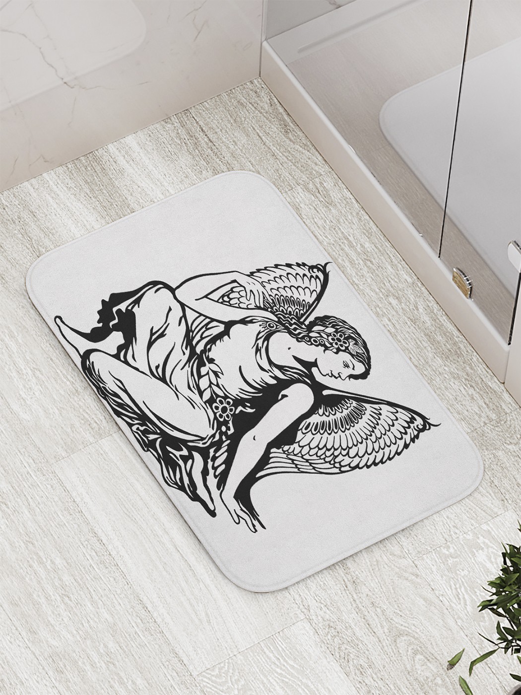 

Коврик противоскользящий для ванной, сауны, бассейна, 77х52 см bath_60205 JoyArty
