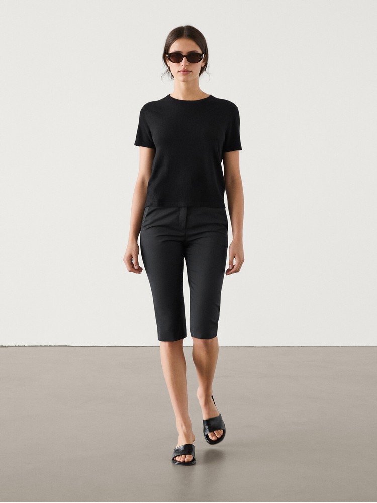 

джемпер женский Massimo Dutti 5615/516-I2024 черный XS, 5615/516-I2024