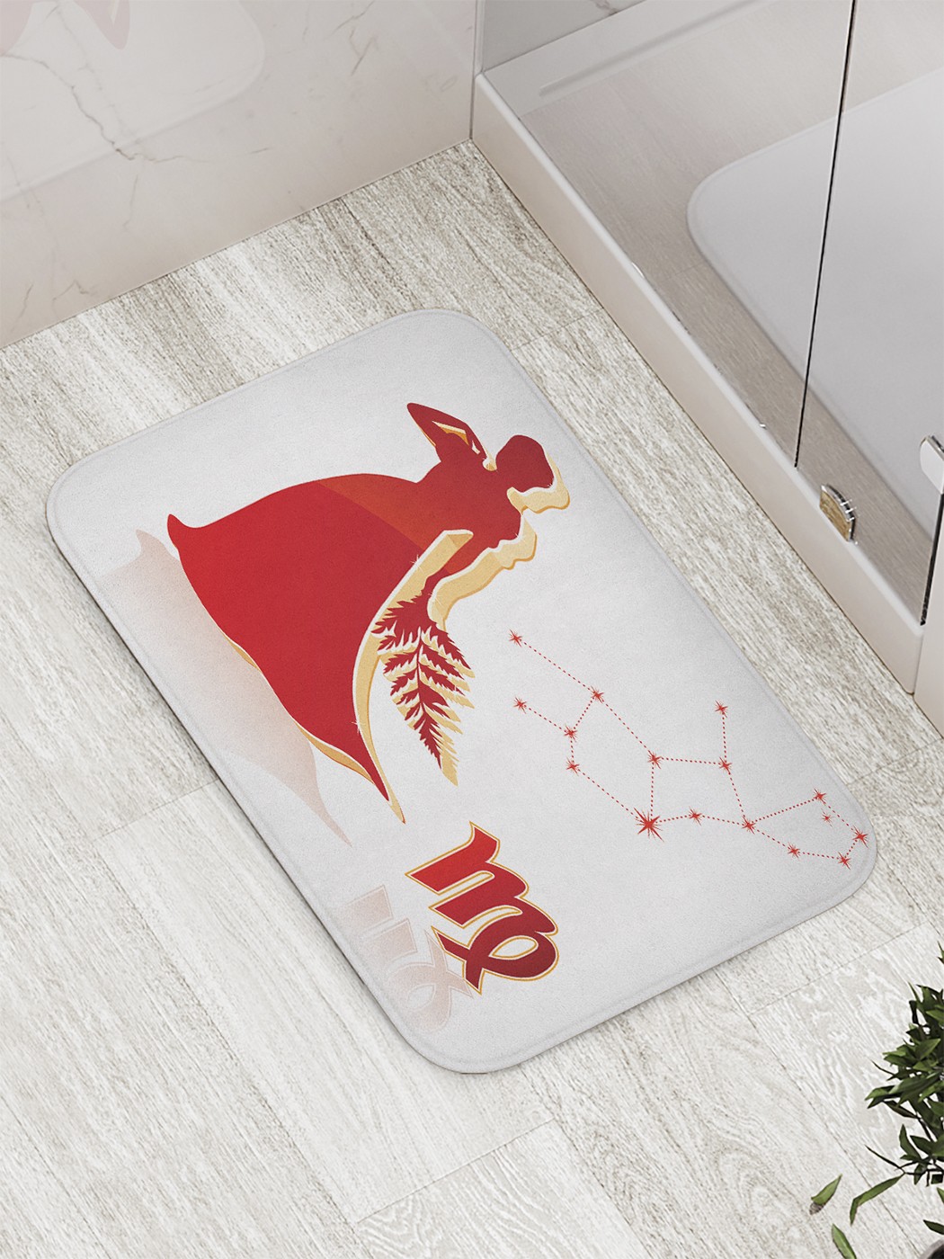 

Коврик противоскользящий для ванной, сауны, бассейна, 77х52 см bath_60200 JoyArty