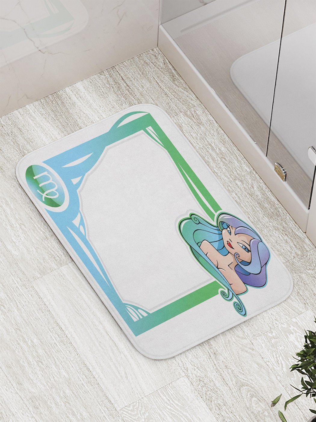 

Коврик противоскользящий для ванной, сауны, бассейна, 77х52 см bath_60196 JoyArty