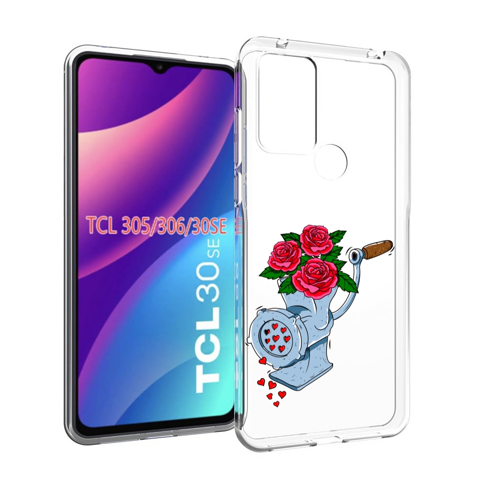 

Чехол MyPads Цветочные сердца для TCL 30SE/305/306/30E, Tocco