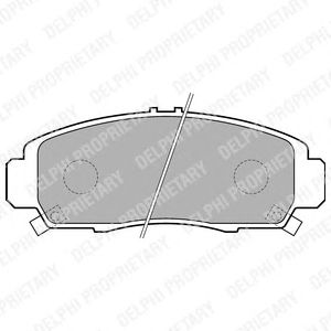 

Тормозные колодки DELPHI дисковые LP1704