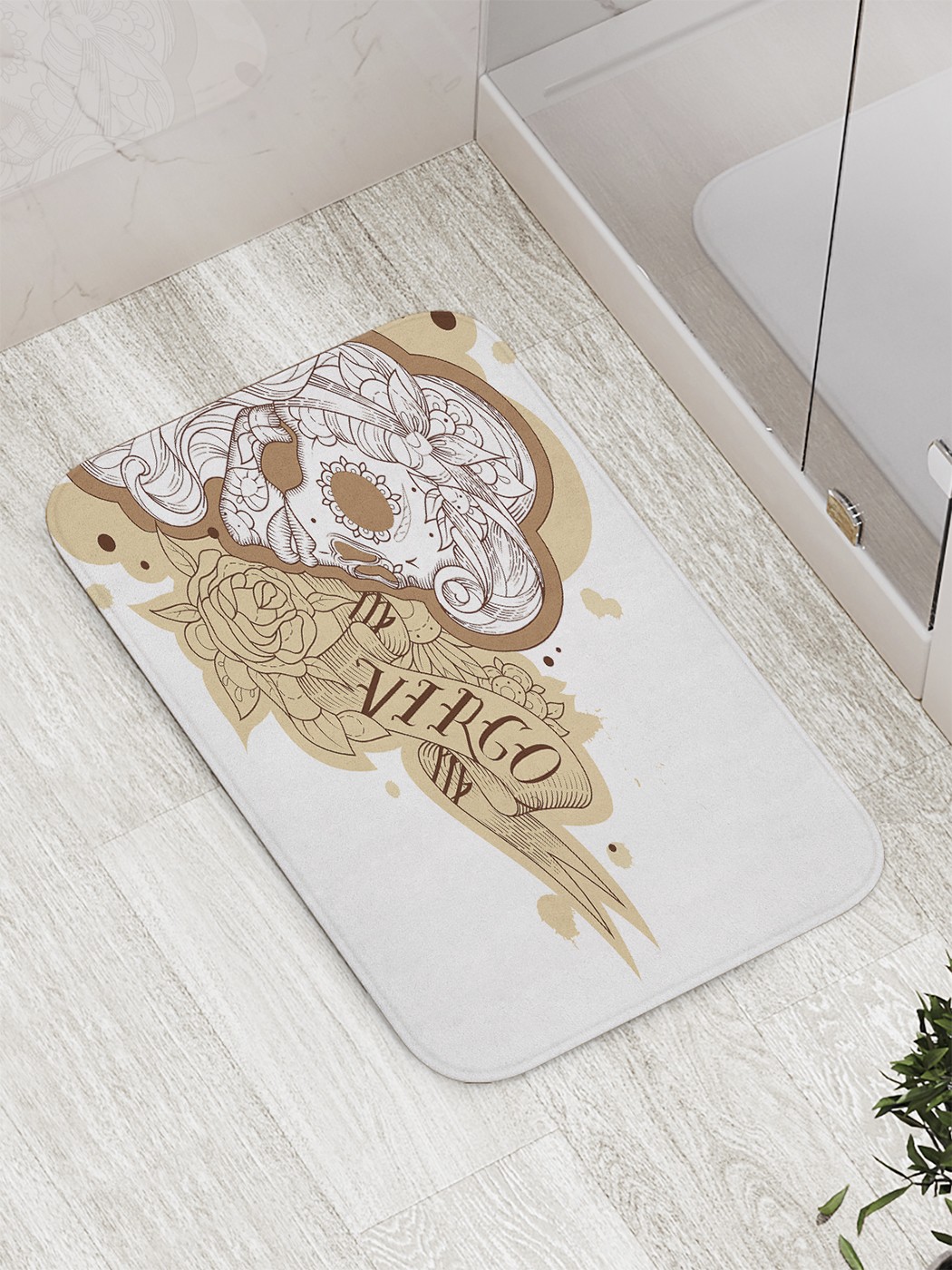 

Коврик противоскользящий для ванной, сауны, бассейна, 77х52 см bath_60185 JoyArty