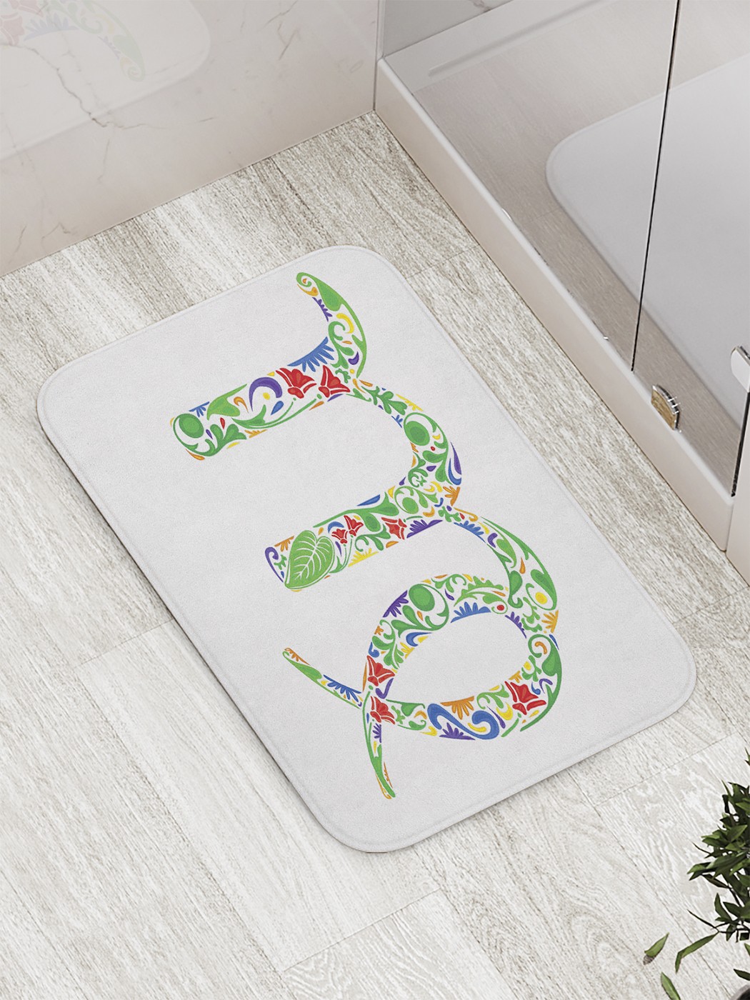 

Коврик противоскользящий для ванной, сауны, бассейна, 77х52 см bath_60183 JoyArty