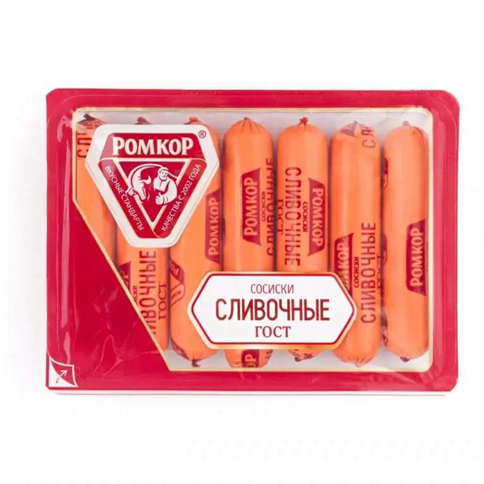 

Сосиски Ромкор Сливочные ГОСТ