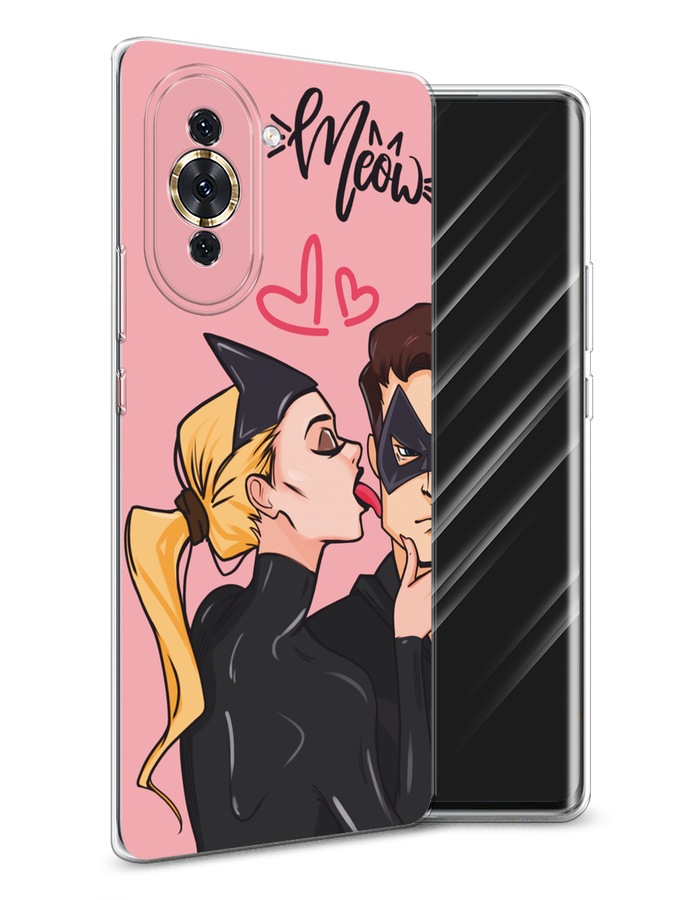 

Чехол Awog на Huawei Nova 10 "Kiss of Cat Woman", Розовый;черный;бежевый, 6108950-1