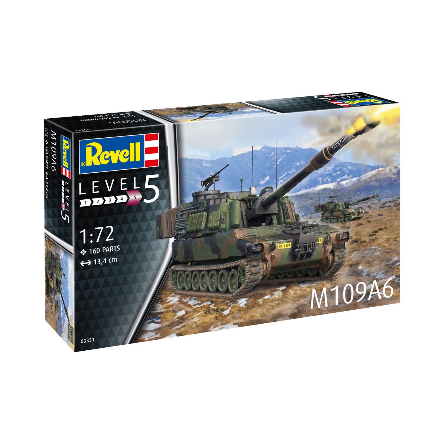 фото Сборная модель revell американская самоходная артиллерийская установка m109a6 03331r