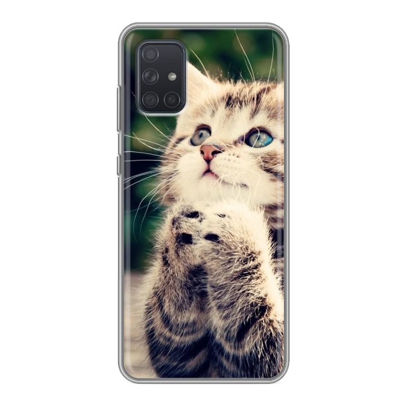 

Чехол для Samsung Galaxy A71 (SM-A715) с рисунком и защитой камеры, 73759