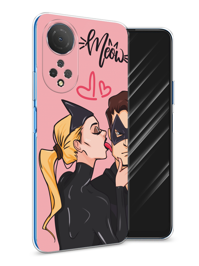 

Чехол Awog на Honor X7 2022 "Kiss of Cat Woman", Розовый;черный;бежевый, 6108850-1