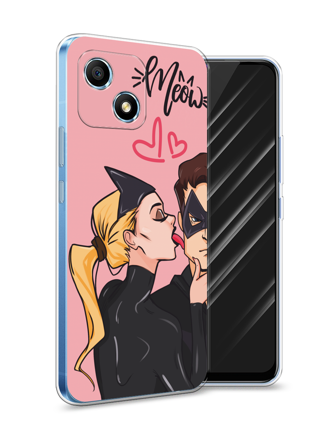 

Чехол Awog на Honor Play 30 "Kiss of Cat Woman", Розовый;черный;бежевый, 6108750-1