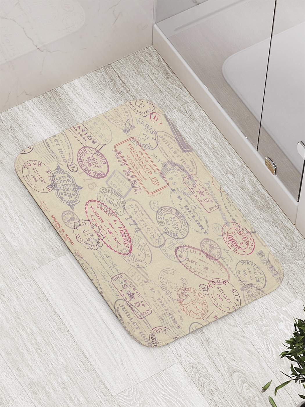 

Коврик противоскользящий для ванной, сауны, бассейна, 77х52 см bath_60119 JoyArty