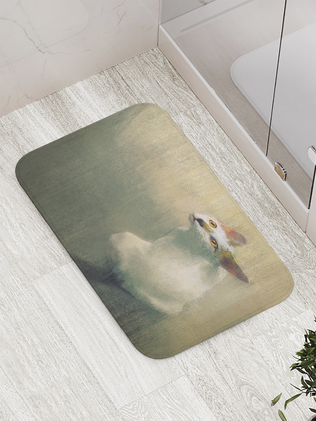 

Коврик противоскользящий для ванной, сауны, бассейна, 77х52 см bath_60115 JoyArty
