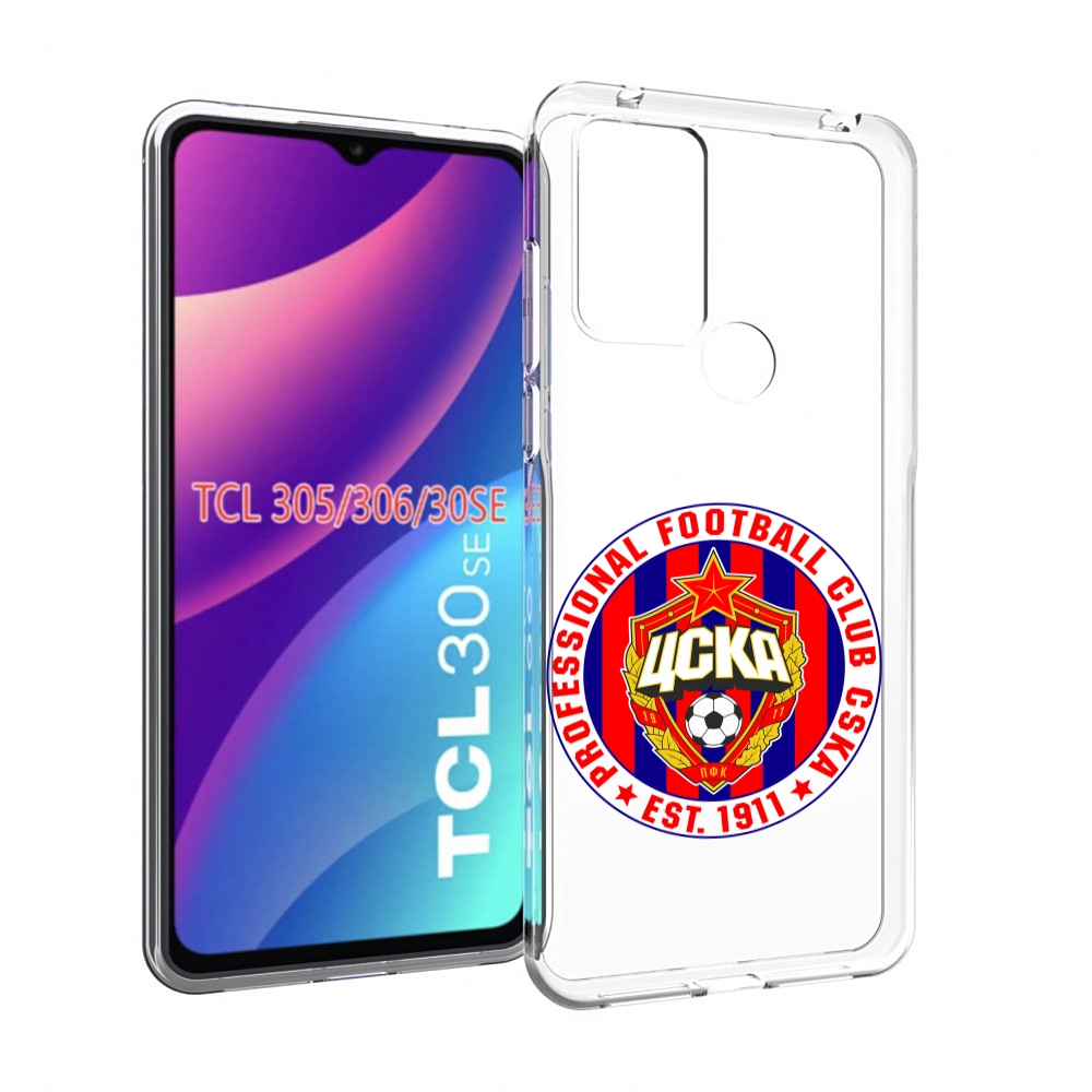 

Чехол MyPads ФК ЦСК логотип для TCL 30SE/305/306/30E, Tocco