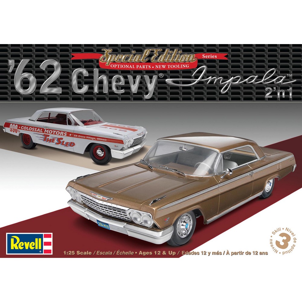 

Сборная модель Revell Автомобиль '62 Chevy Impala 3 в 1 14466