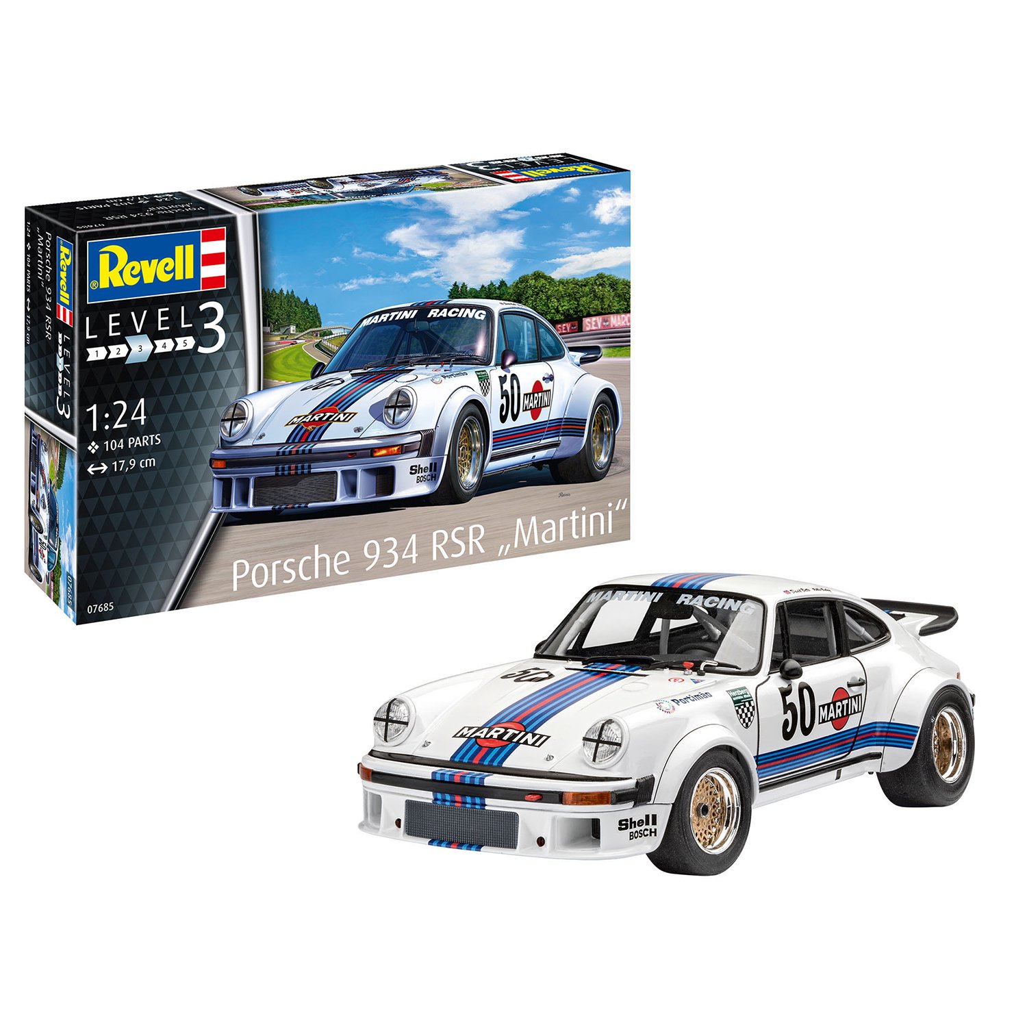

Сборная модель Revell Автомобиль Porsche 934 RSR «Martini» 07685R