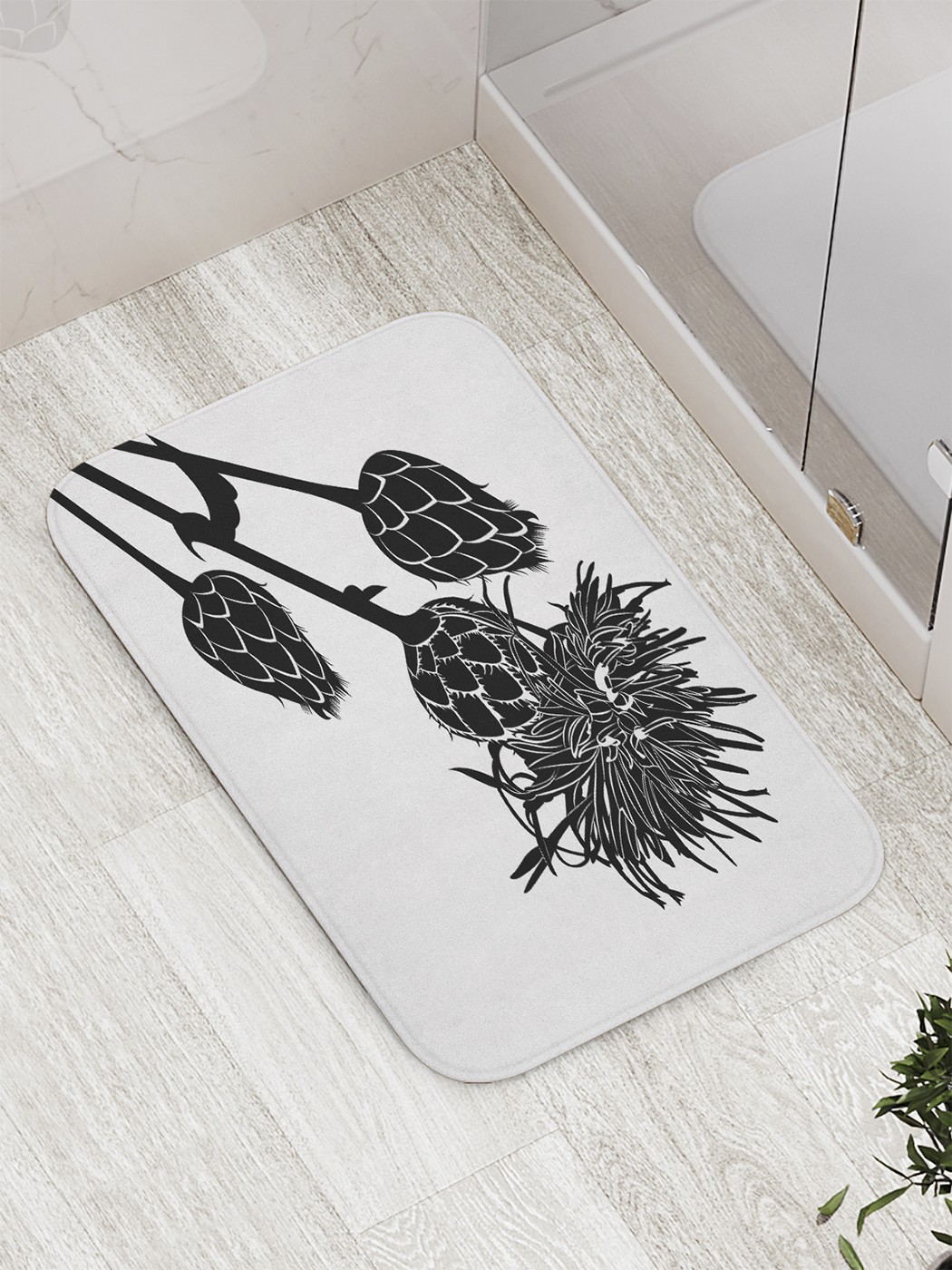 

Коврик противоскользящий для ванной, сауны, бассейна, 77х52 см bath_60101 JoyArty