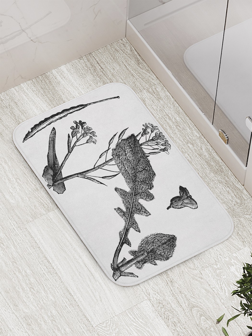 

Коврик противоскользящий для ванной, сауны, бассейна, 77х52 см bath_60085 JoyArty