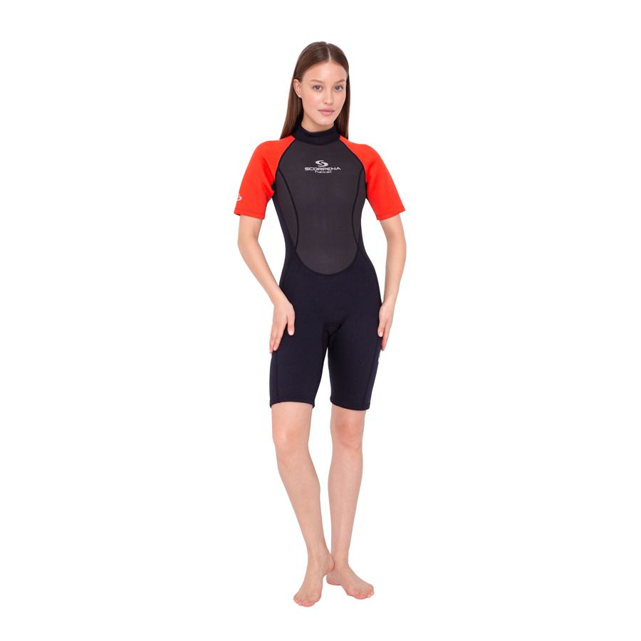

Гидрокостюм Scorpena Hawaii Shorty женск., M, Красный, Черный;красный, Hawaii Shorty