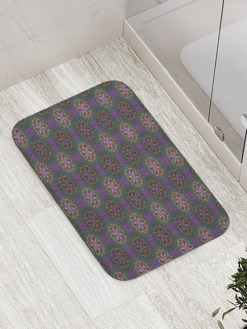 

Коврик противоскользящий для ванной, сауны, бассейна, 77х52 см bath_60070 JoyArty