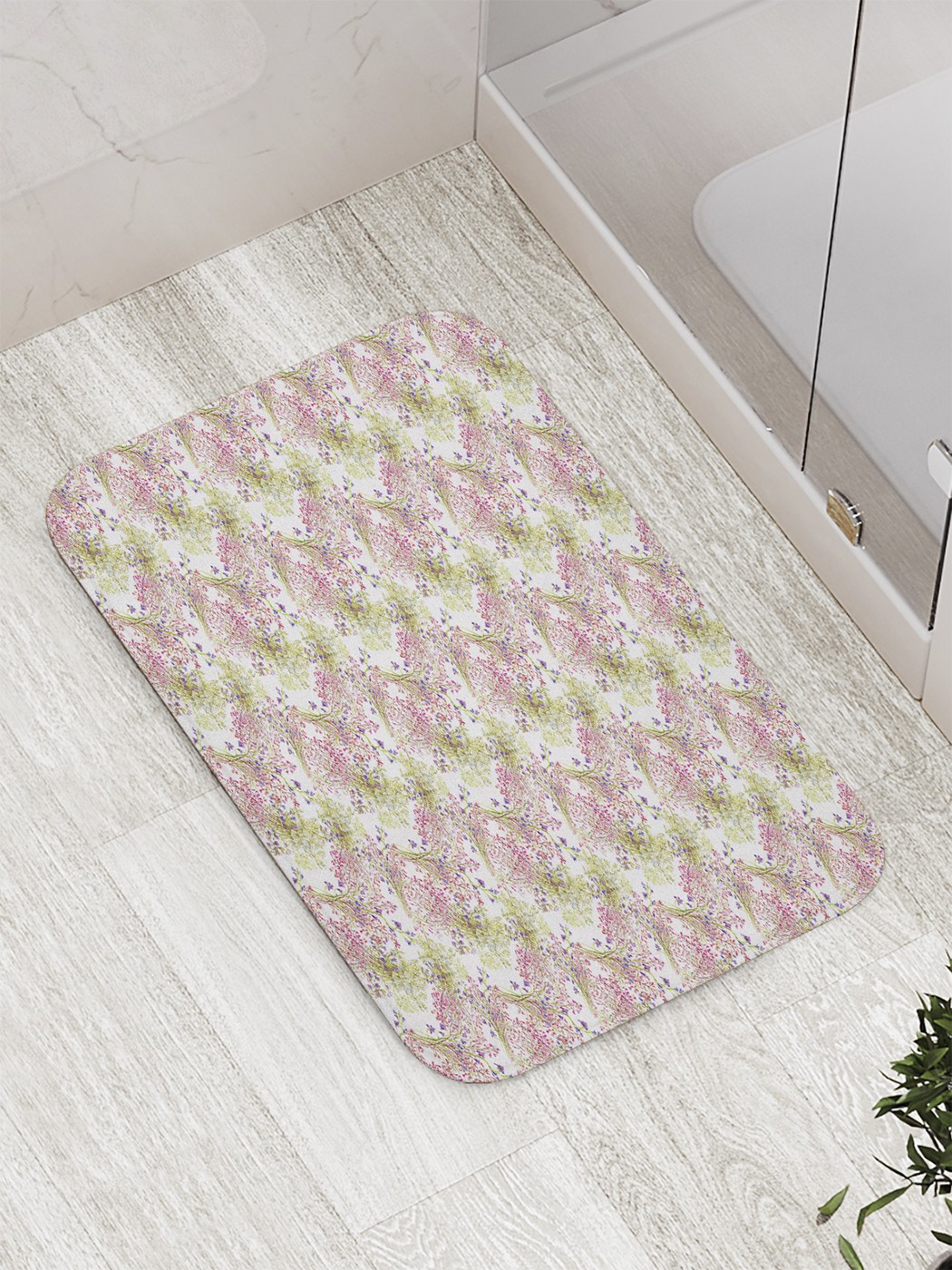 

Коврик противоскользящий для ванной, сауны, бассейна, 77х52 см bath_60060 JoyArty