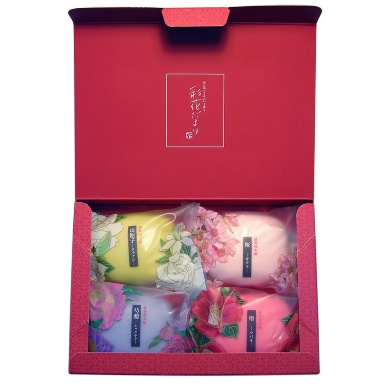 фото Подарочный набор мыла цветы и травы master soap saika dayori soap set, 70г х 4шт