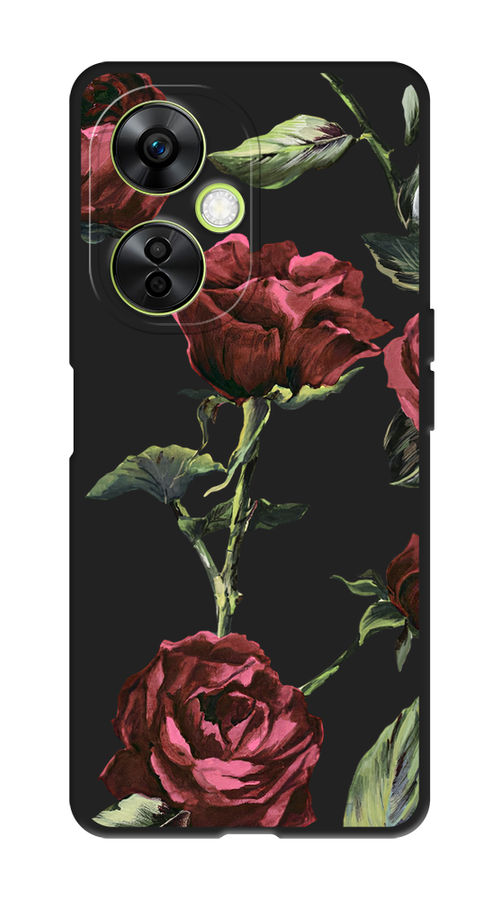 

Чехол Awog на OnePlus Nord CE3 5G "Бордовые розы фон", Бордовый, 153852-1